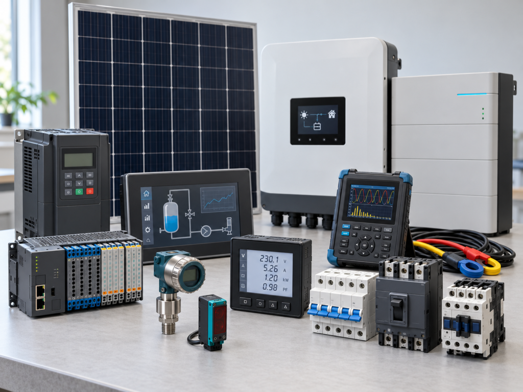 Industrial automation, power measurement, electrical protection and solar equipment
